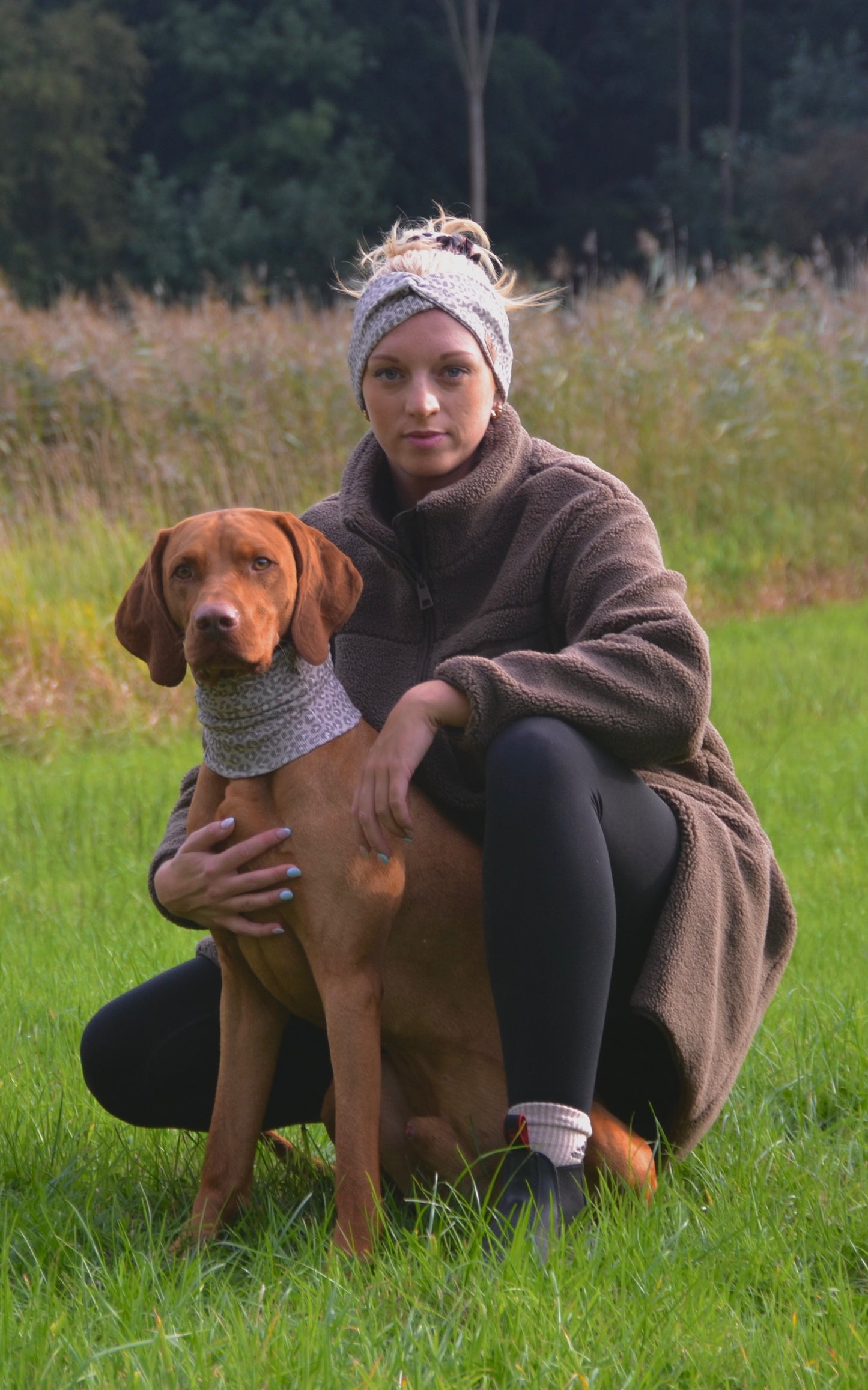 Partnerlook Set Hundeloop & Stirnband