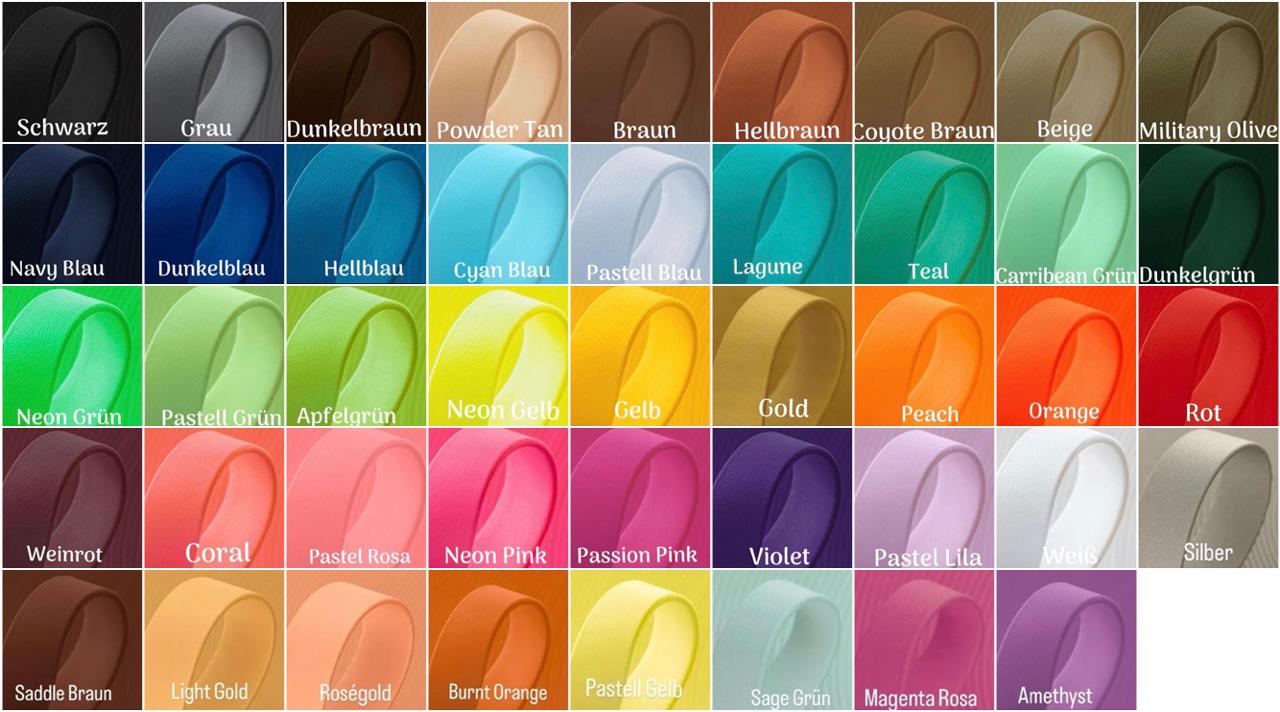 Personalisiertes Hundehalsband aus BioThane® zweifarbig