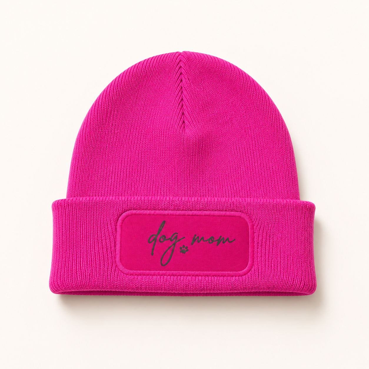 Dog Mom Beanie | Individuell beplottet