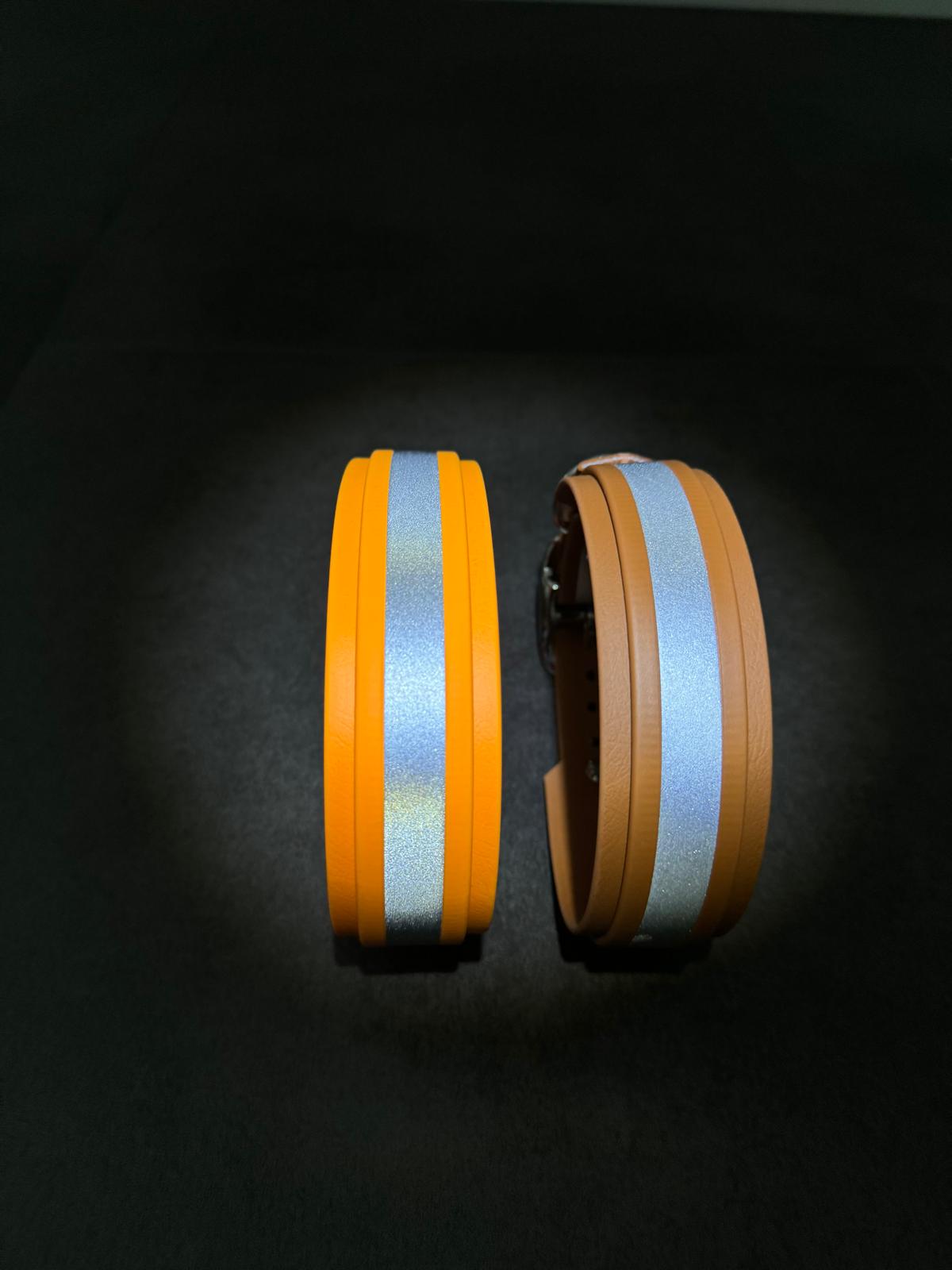 Reflektierendes BioThane® Hundehalsband Neon
