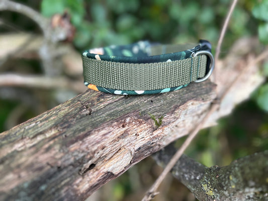 Verstellbares Hundehalsband Wildflower weich gepolstert