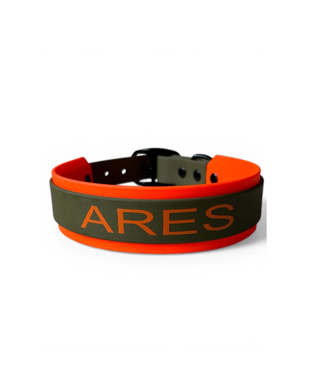 Personalisiertes Hundehalsband aus BioThane® zweifarbig