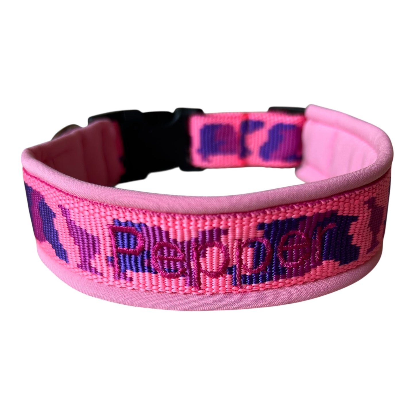 Hundehalsband personalisiert mit Namen gepolstert