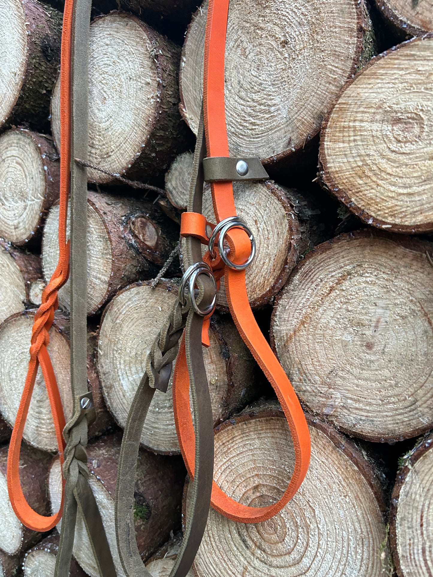 Retrieverleine aus Fettleder