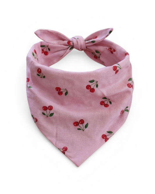 Hundehalstuch sweet cherry aus Baumwollstoff