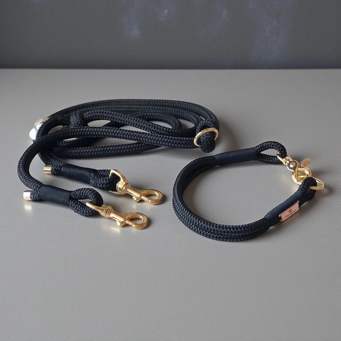 Tau Hundehalsband & Leine – individuell