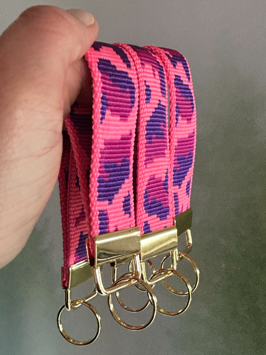 Metall-Schlüsselanhänger Pink Camo