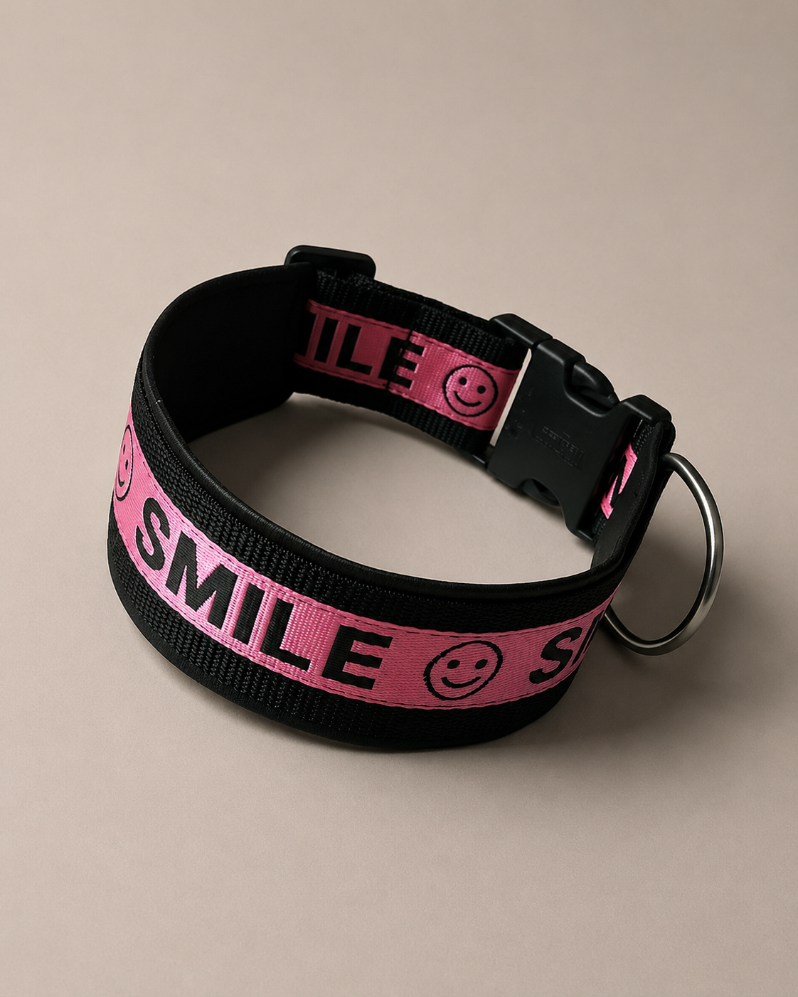 Gepolstertes Hundehalsband SMILE verstellbar