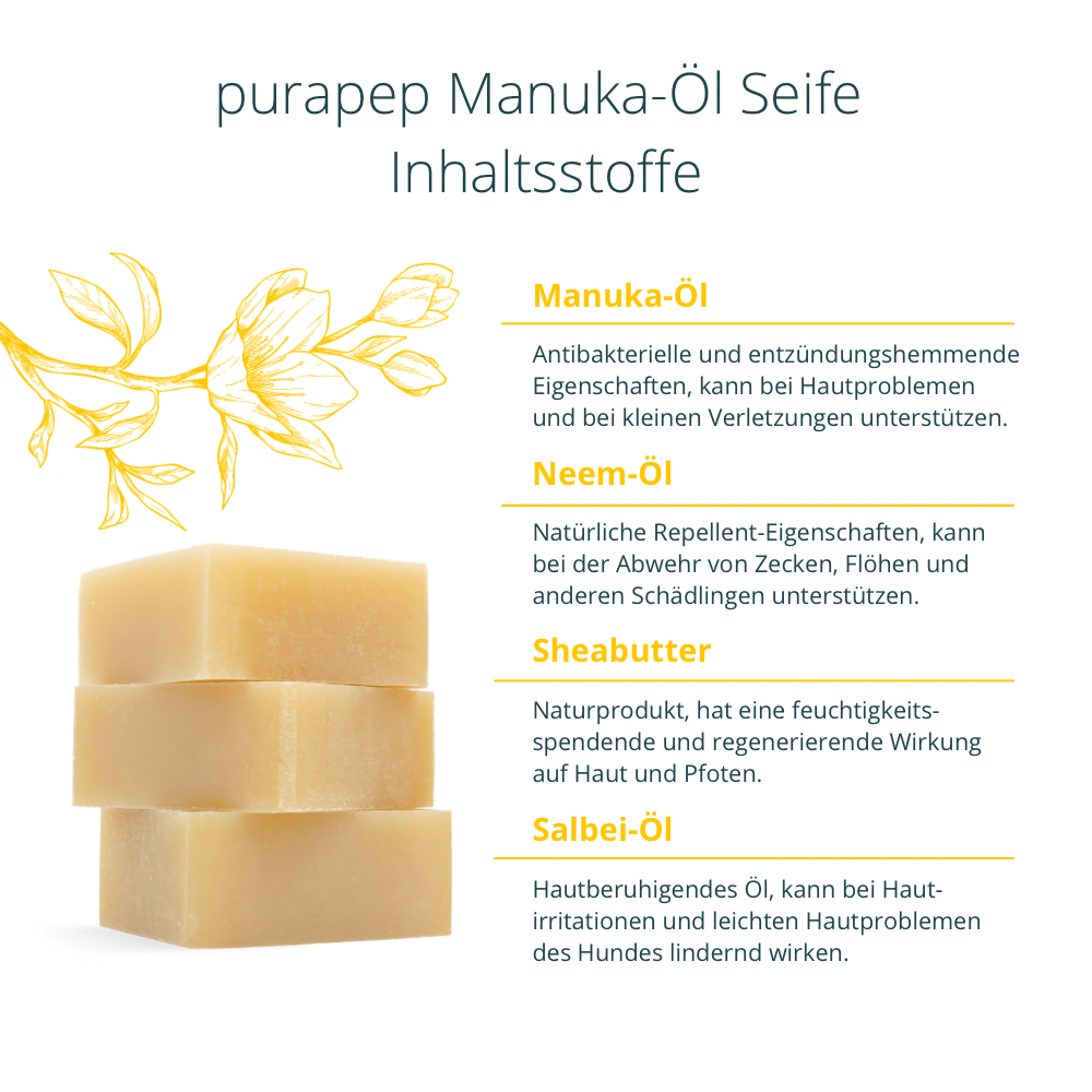 Manuka-Öl Seife für Hunde