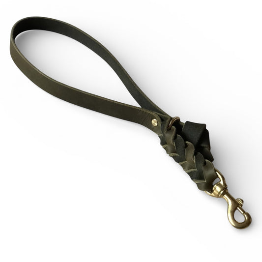 Kurzführer Hundeleine aus Fettleder