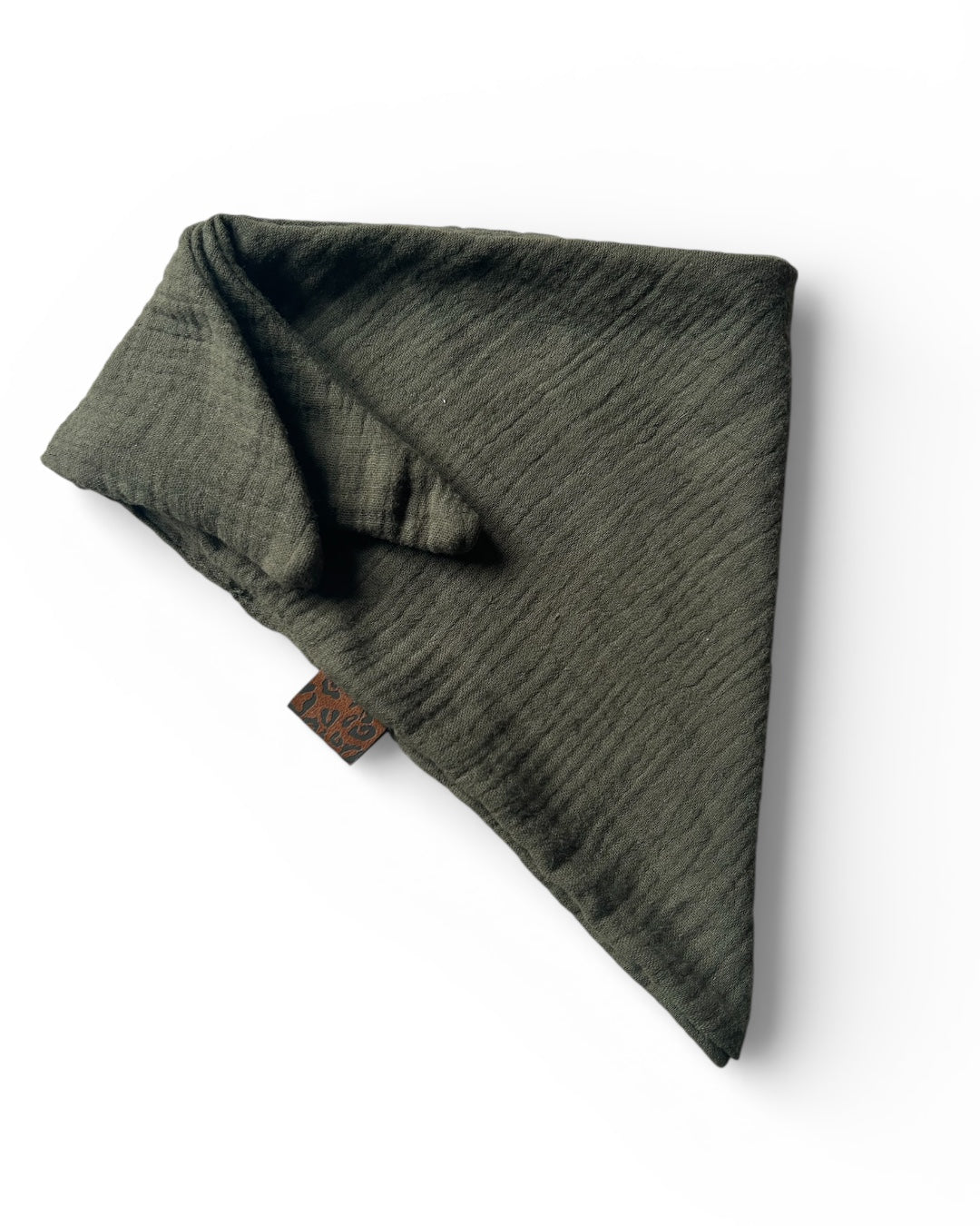 Hundehalstuch Musselin olivgrün