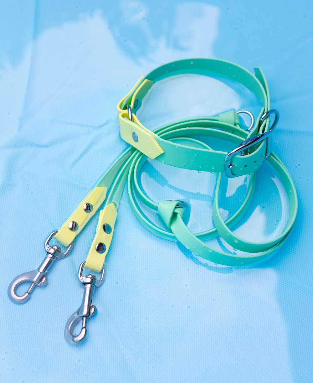Biothane Halsband & Leinen Set „Caribbean Sunset“