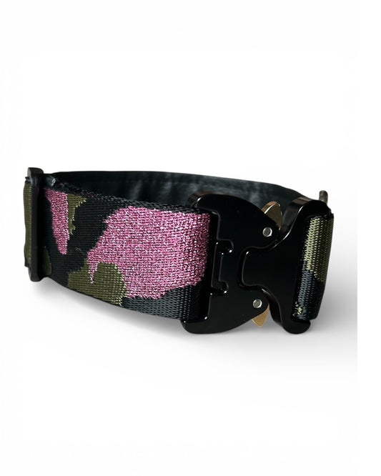 Halsband Camouflage Rosa/Olivgrün