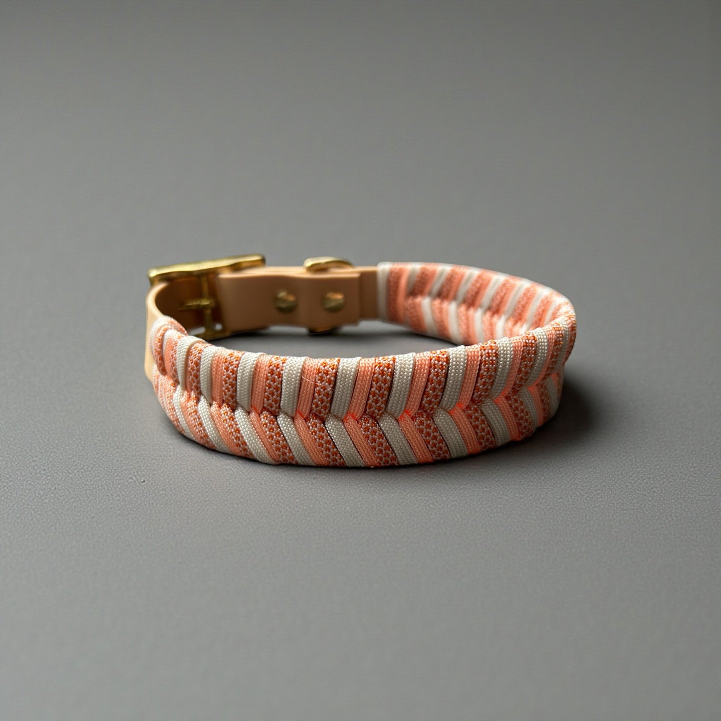 Paracord Hundehalsband mit BioThane® verstellbar