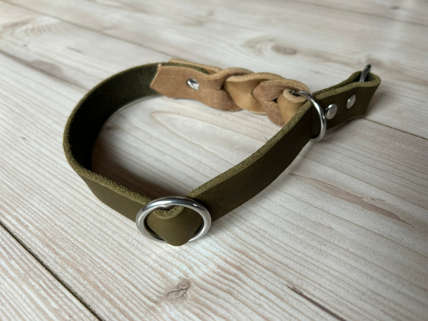 Leder Zugstopp-Halsband