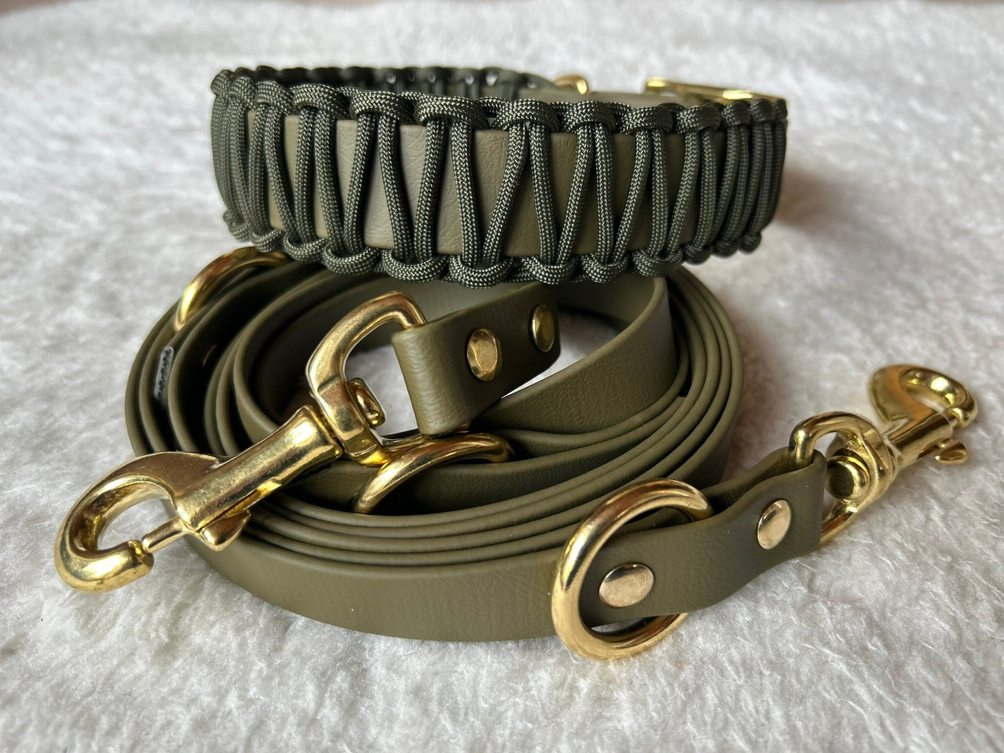 Halsband - Leinenset aus Biothane & Paracord - Beautytau Shop