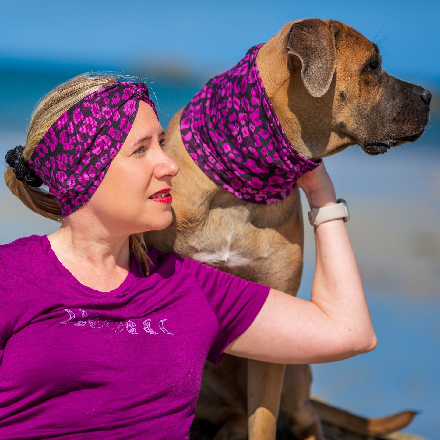 Partnerlook Set Hundeloop & Stirnband